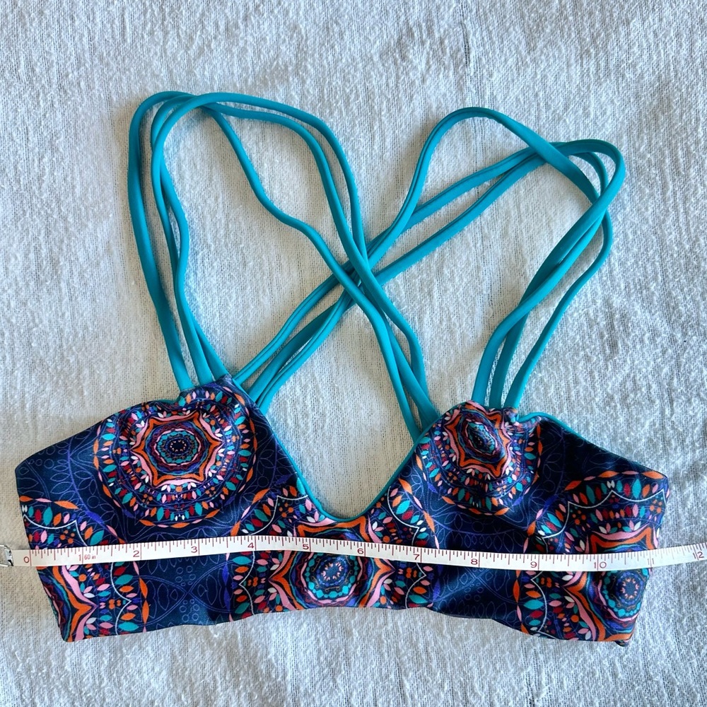 Nwot Bikini Reversible Print/Solid Xs - image 4